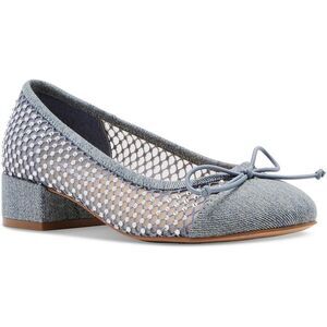 Steve Madden Blue Mesh Block Heel Shoes